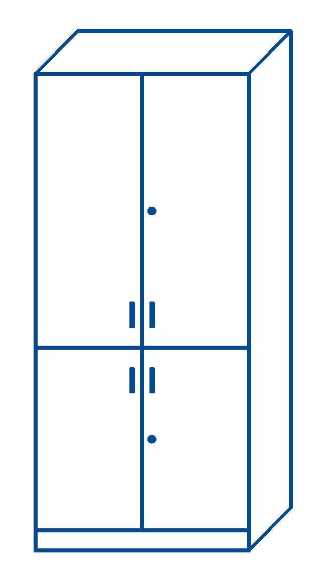 Szafa szkolna AS-4/4d